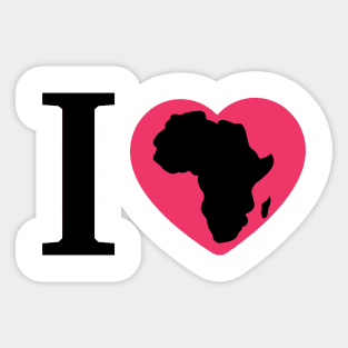I love Africa Sticker